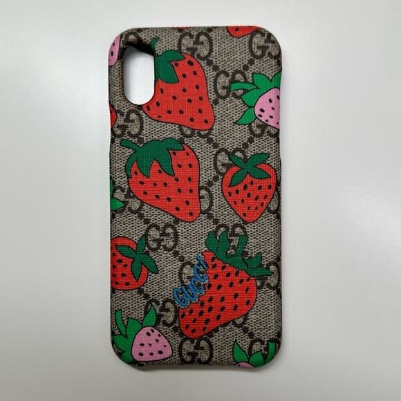 NWB | Gucci | Strawberry iPhone X/XS Case - Picture 2 of 8